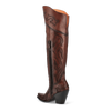 Dan Post Women's Seductress Snip Toe Leather Tall Boots - Chestnut 5 DP3285_6_M  - from alligatorwarehouse.com
