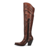 Dan Post Women's Seductress Snip Toe Leather Tall Boots - Chestnut 3 DP3285_6_M  - from alligatorwarehouse.com