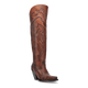 Dan Post Women's Seductress Snip Toe Leather Tall Boots - Chestnut