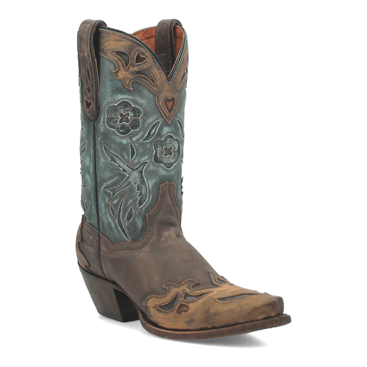 Dan Post Women's Vintage Bluebird Snip Toe Leather Boots - Chocolate 1 DP3544_6_M  - from alligatorwarehouse.com