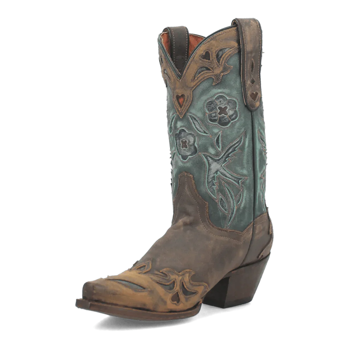 Dan Post Women's Vintage Bluebird Snip Toe Leather Boots - Chocolate 6 DP3544_6_M  - from alligatorwarehouse.com