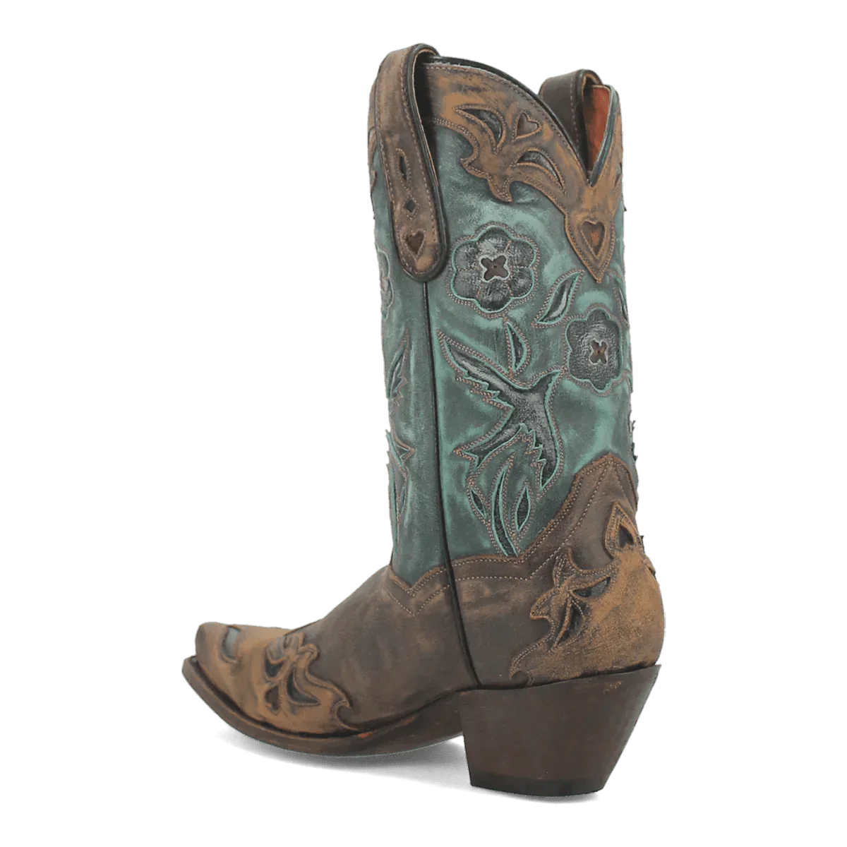 Dan Post Women's Vintage Bluebird Snip Toe Leather Boots - Chocolate 5 DP3544_6_M  - from alligatorwarehouse.com