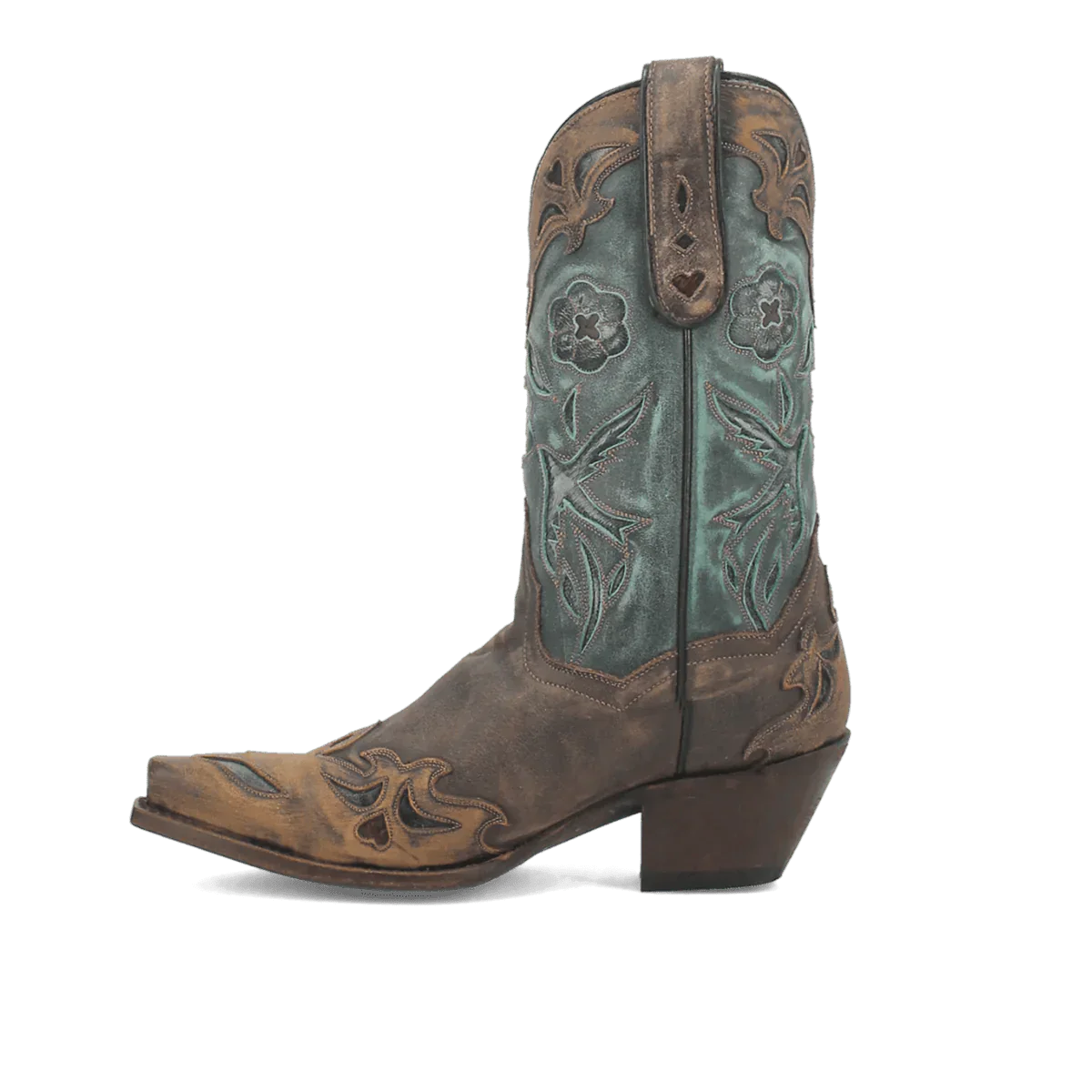 Dan Post Women's Vintage Bluebird Snip Toe Leather Boots - Chocolate