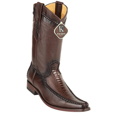 King Exotic Men's Ostrich Leg European Toe Boots 2 -01  - from alligatorwarehouse.com