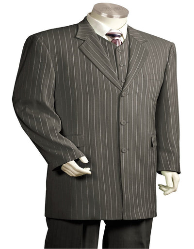 Mens Gangster Pinstripe 2 Button Double Breasted Vest Suit 1 95-6460  - from alligatorwarehouse.com