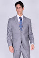 Mantoni Suit - Wool Suit - Business Suit Solid Light Gray