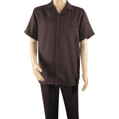 Mens Brown Short Sleeve Walking Suit 1 in Style  - from alligatorwarehouse.com
