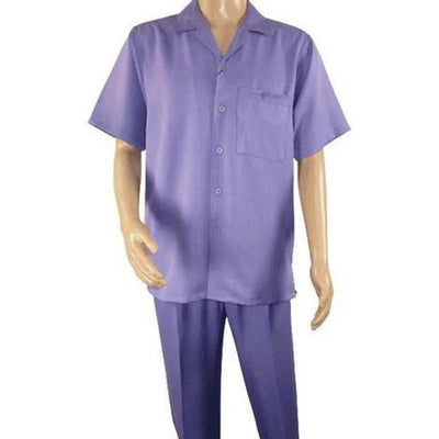 Mens Lavender Short Sleeve Walking Suit 1 in Style  - from alligatorwarehouse.com