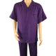Mens Purple Short Sleeve Walking Suit