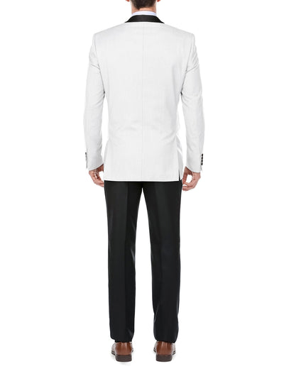 Off White 2 Piece Tuxedo Shawl Lapel Slim Fit 2 SO6201-16/201-1-SHAWLCOLLAR  - from alligatorwarehouse.com