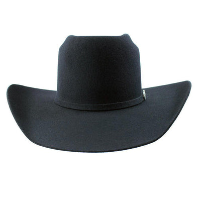 Cuernos Chuecos 6X Black Brick Crown Felt Hat 2 -1  - from alligatorwarehouse.com