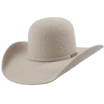 Cuernos Chuecos 10x Grizzly Silver Belly Open Crown Cowboy Felt Hat 1 -1  - from alligatorwarehouse.com