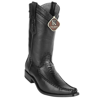 King Exotic Men's Ostrich Leg European Toe Boots 3 -01  - from alligatorwarehouse.com