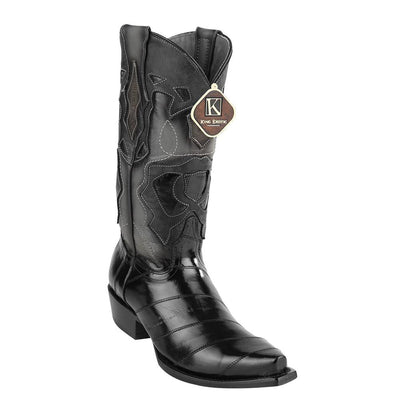 King Exotic Men's Eel Western Snip Toe Boot 3 -01  - from alligatorwarehouse.com
