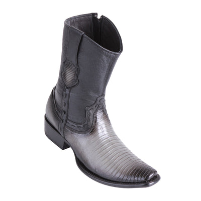 King Exotic Men's Lizard Teju Boots Faded Grey - H79B Dubai Toe 1 479B0738-01  - from alligatorwarehouse.com