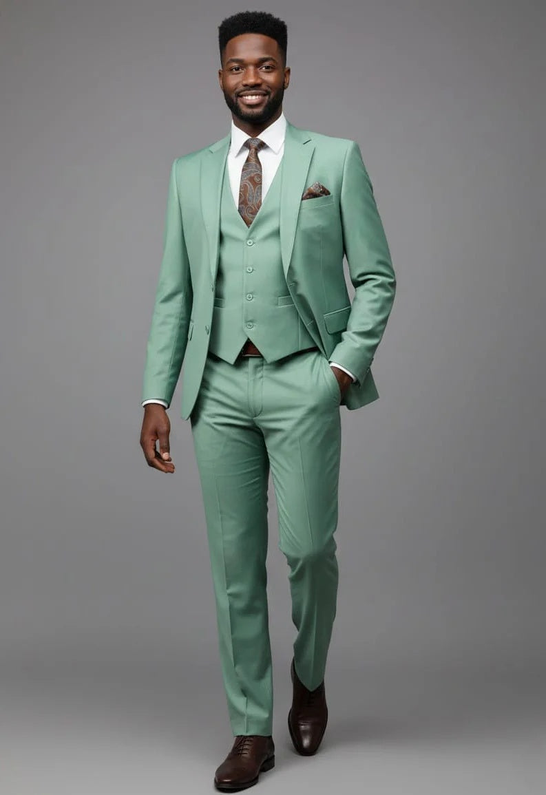 Effetti Suit Designer - 2 button Notch Lapel slim fit EF2N+V-8129 MINT