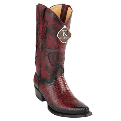 King Exotic Men's Lizard Snip Toe Western Boots 1 -01  - from alligatorwarehouse.com