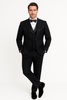 Black Italian Wool 3-Piece Modern Fit Tuxedo 6   - from alligatorwarehouse.com