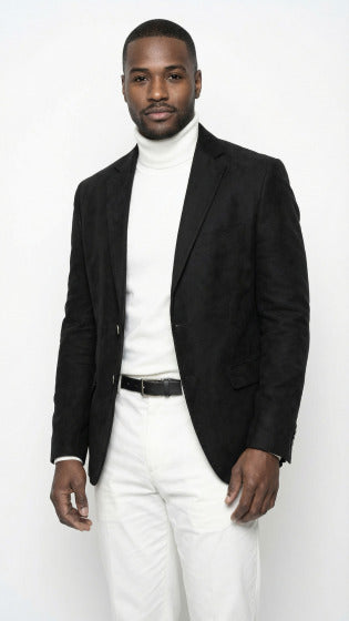 Mens Fashion Sport Coat - Micro Suede