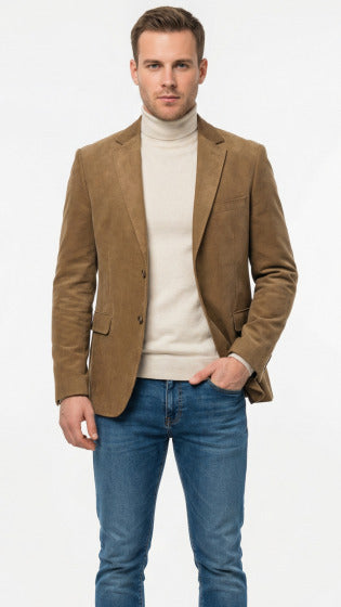 Mens Fashion Sport Coat - Micro Suede