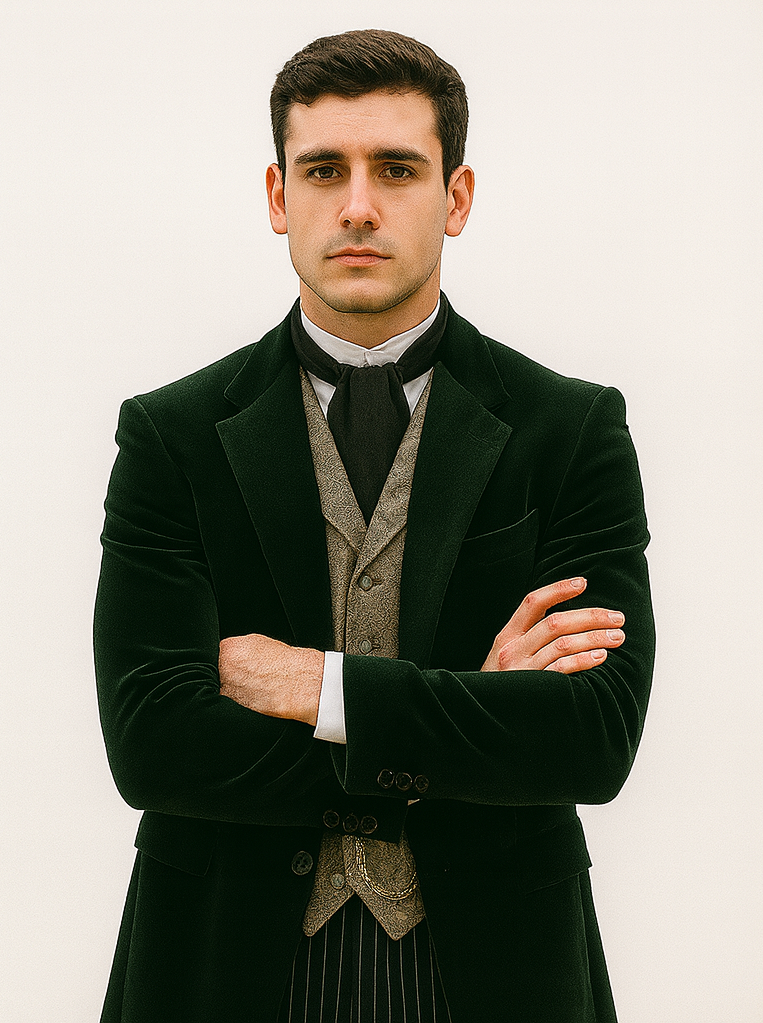 Emerald Velvet Roderick Smoking Jacket – Luxurious Men's Wear