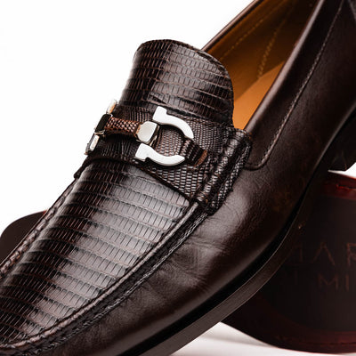 Marco Di Milano Enzo Brown Lizard Bit Loafers 3 ENZO_LIZ TEJU_BROWN_8  - from alligatorwarehouse.com