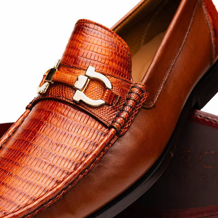 Marco Di Milano Enzo Cognac Leather Dress Shoe