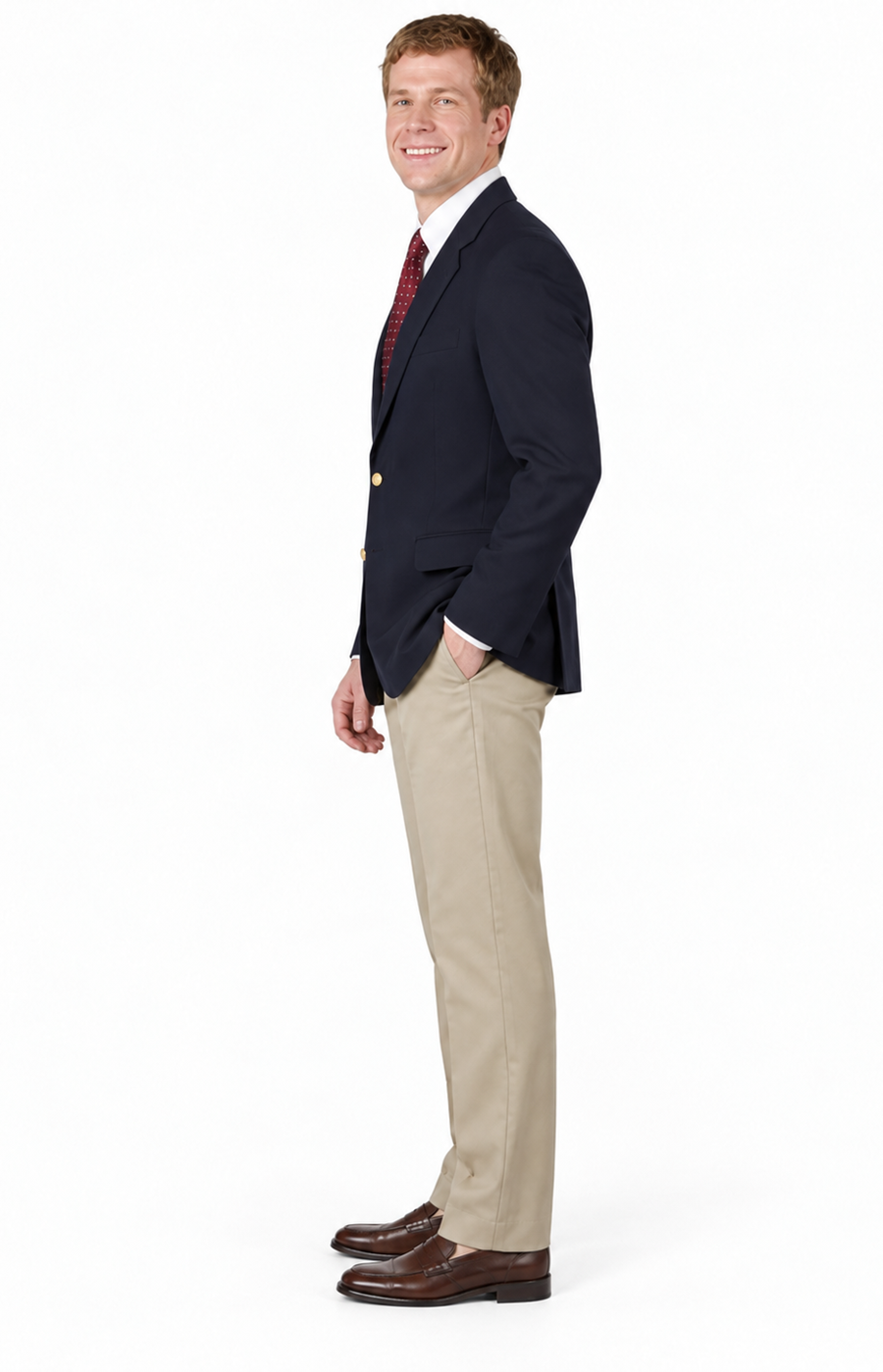 Executive Apparel Ultralux Men's Navy Blue Blazer Jacket