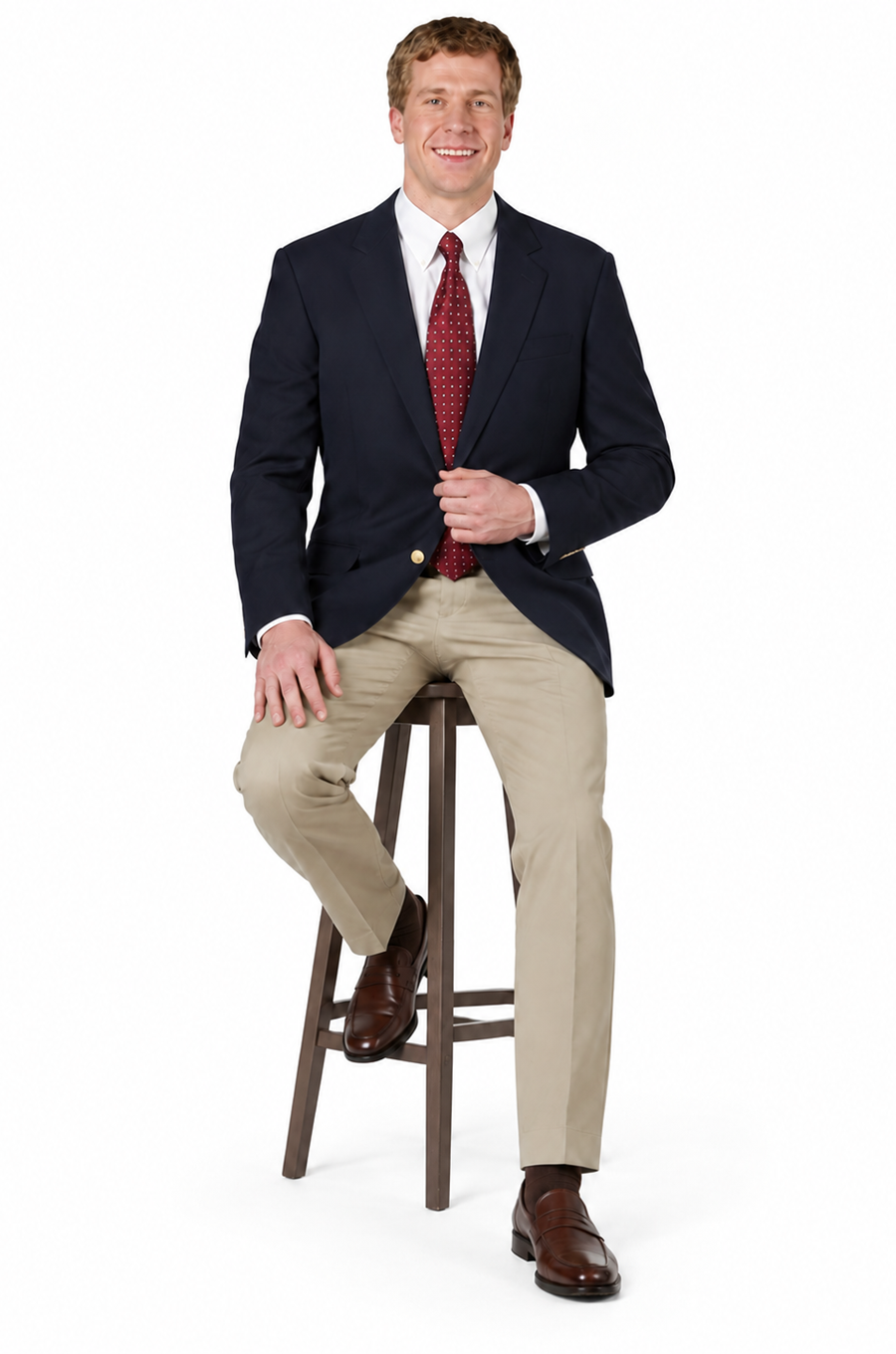 Executive Apparel Ultralux Men's Navy Blue Blazer Jacket