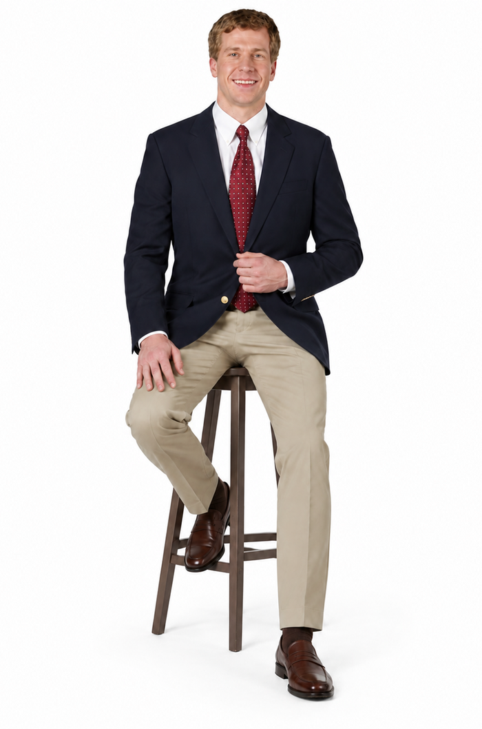 Executive Apparel Ultralux Men's Navy Blue Blazer Jacket