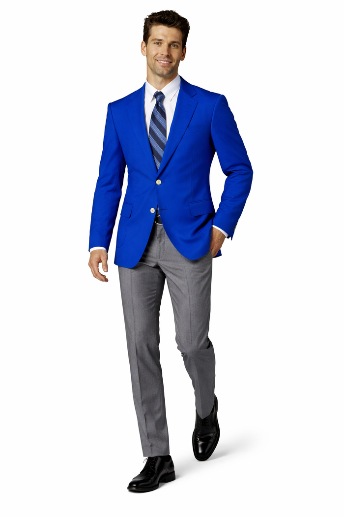 Executive Apparel Ultralux Men's Royal Blue Blazer Jacket