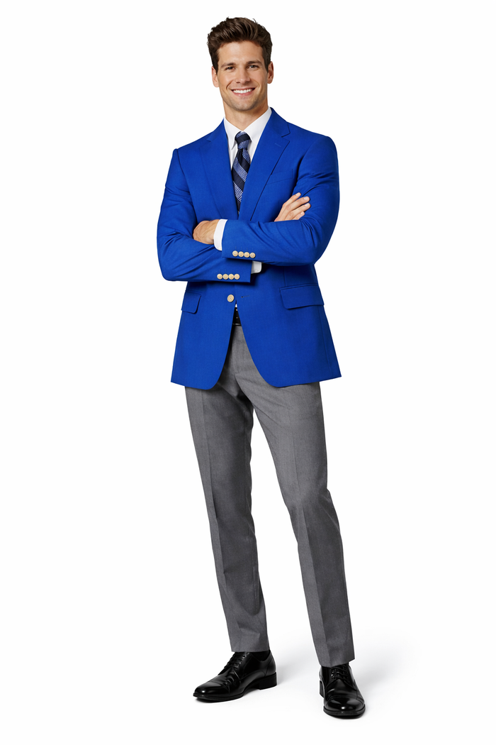 Executive Apparel Ultralux Men's Royal Blue Blazer Jacket