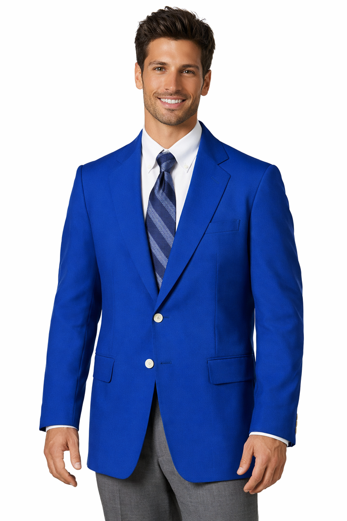 Executive Apparel Ultralux Men's Royal Blue Blazer Jacket
