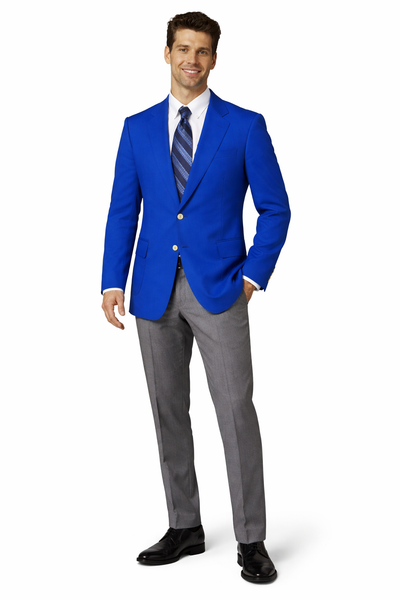 Executive Apparel Ultralux Men's Royal Blue Blazer Jacket
