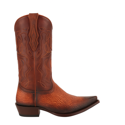 King Exotic Men's Shark Snip Toe Western Boots