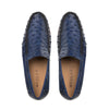 Mens Mezlan Rollini Ostrich Quill Dress Shoe Loafer in Black 5   - from alligatorwarehouse.com