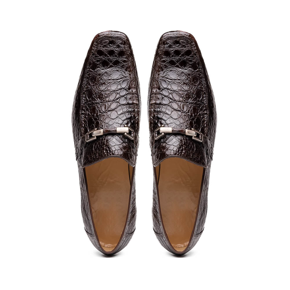 Marco Di Milano Fabro Caiman Bit Loafers Brown