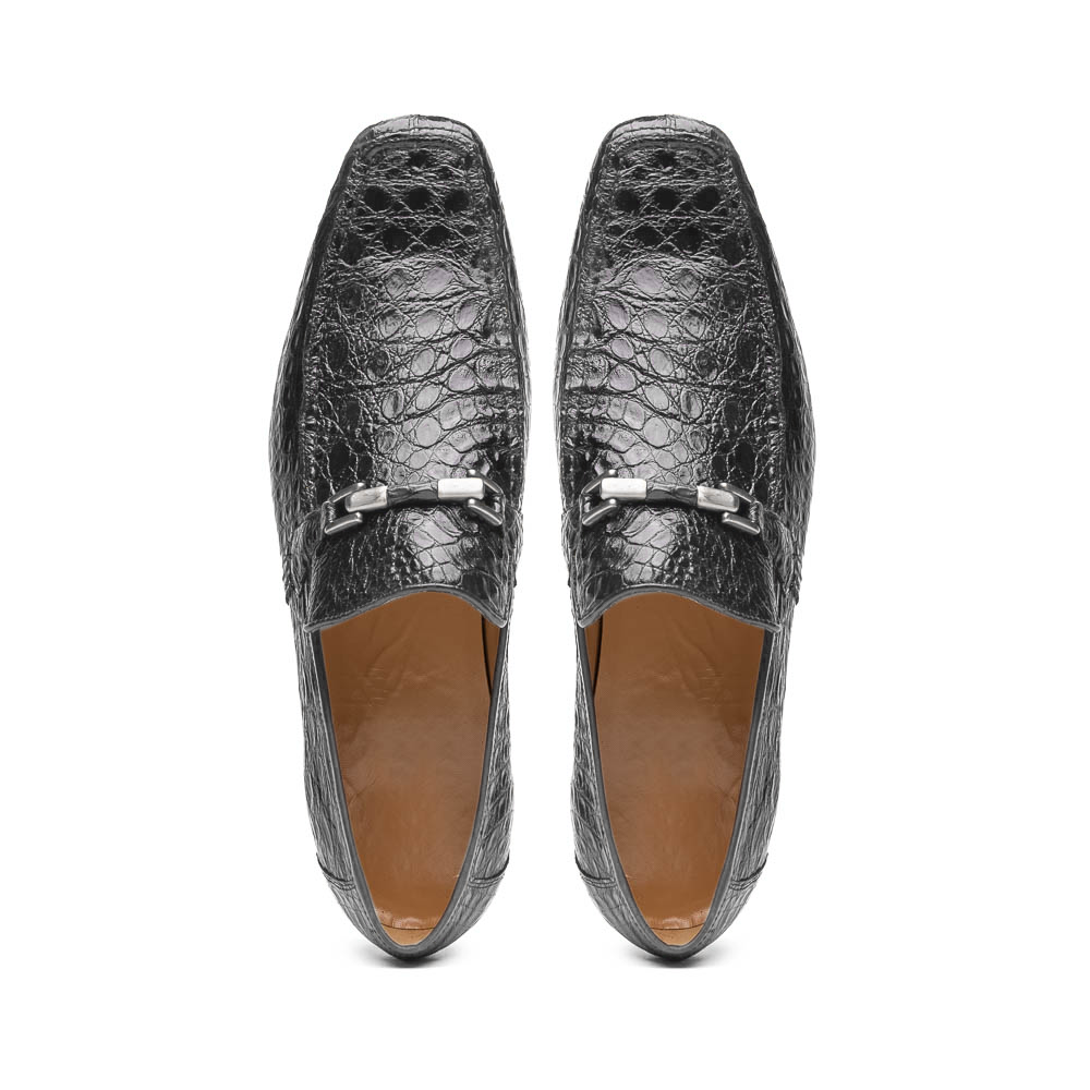 Marco Di Milano Fabro Caiman Bit Loafers Gray