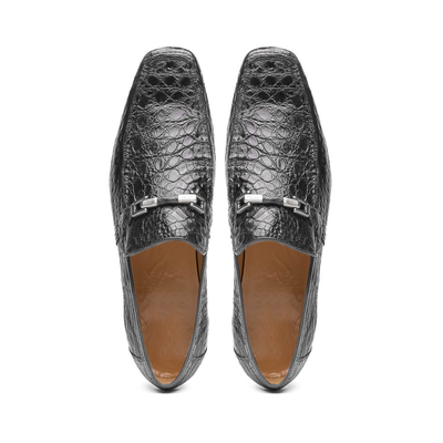 Marco Di Milano Fabro Caiman Bit Loafers Gray