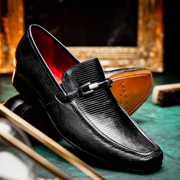 Marco_Di_Milano Fabro-Liz Black Leather Luxury Shoe