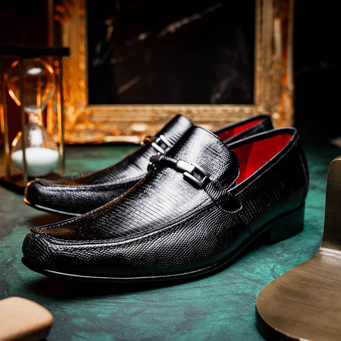 Marco_Di_Milano Fabro-Liz Black Leather Luxury Shoe