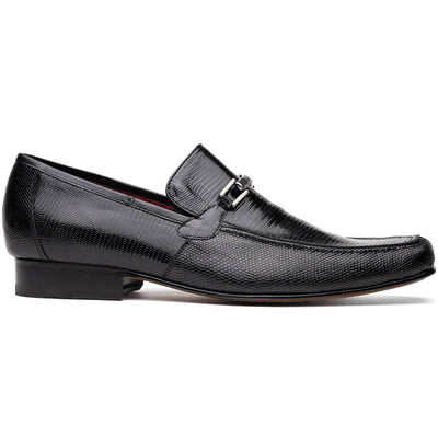 Marco Di Milano Fabro Black Lizard Bit Loafers 1 FABRO-LIZ_LIZARD RING_BLACK_8  - from alligatorwarehouse.com