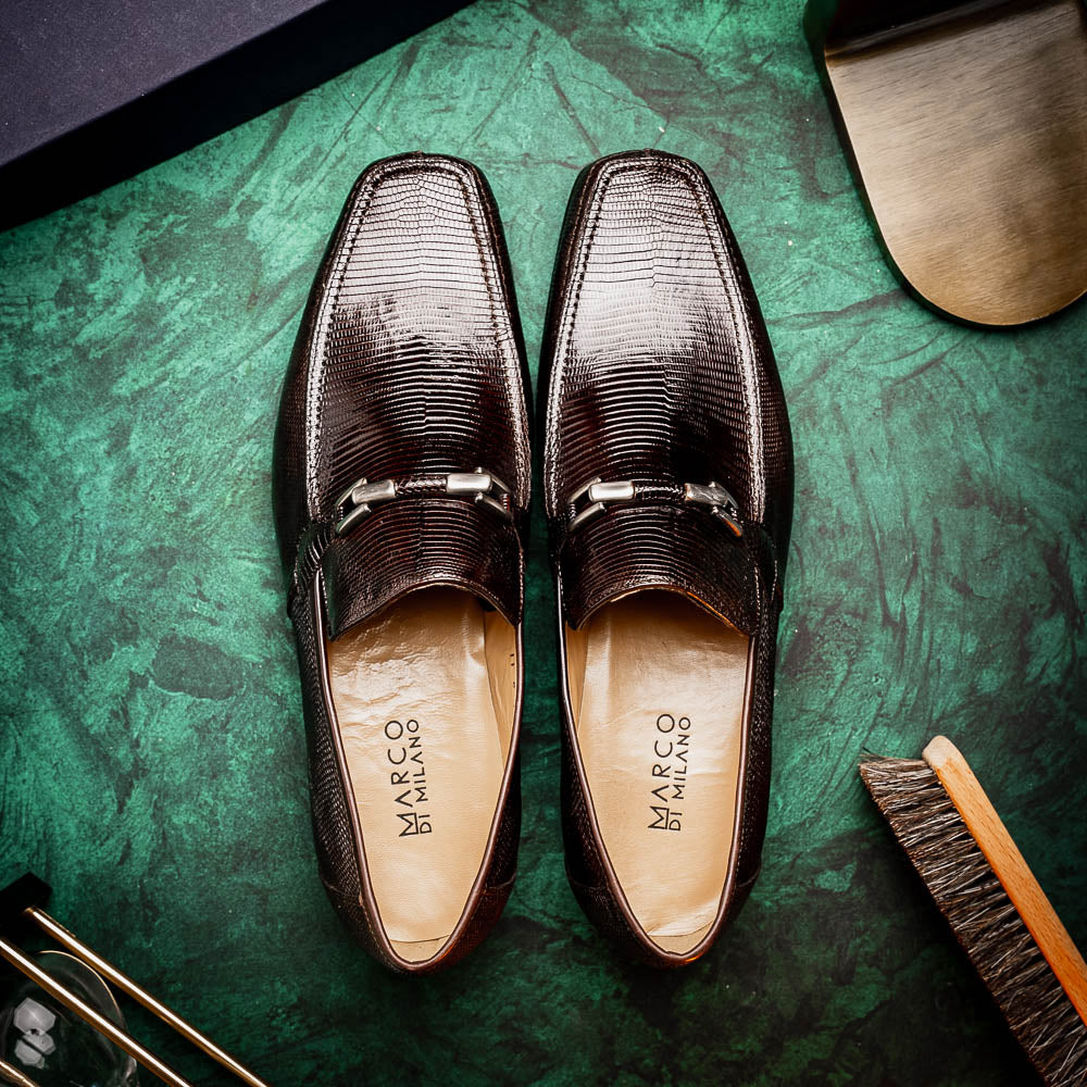 Marco Di Milano Fabro-Liz Brown Leather Dress Shoe
