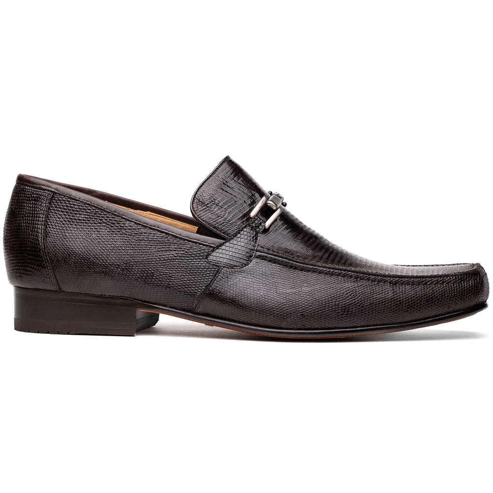 Marco Di Milano Fabro Lizard Bit Loafers Brown