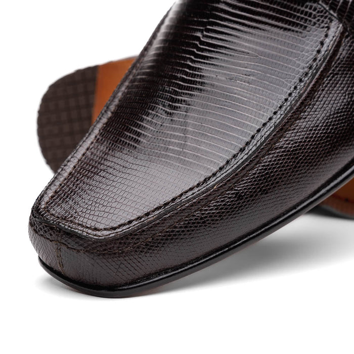 Marco Di Milano Fabro-Liz Brown lizard bit loafer