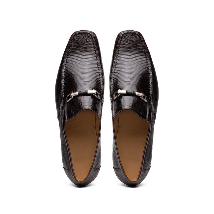 Marco Di Milano Fabro-Liz Brown lizard bit loafer