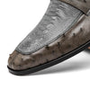 Marco Di Milano Fangio Serpentine Grey Ostrich Penny Loafer 4 FANGIO_OSTRICH LEG_SERPERTINE GREY_8  - from alligatorwarehouse.com