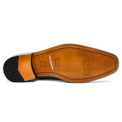 Marco Di Milano Fangio Serpentine Grey Ostrich Penny Loafer 6 FANGIO_OSTRICH LEG_SERPERTINE GREY_8  - from alligatorwarehouse.com