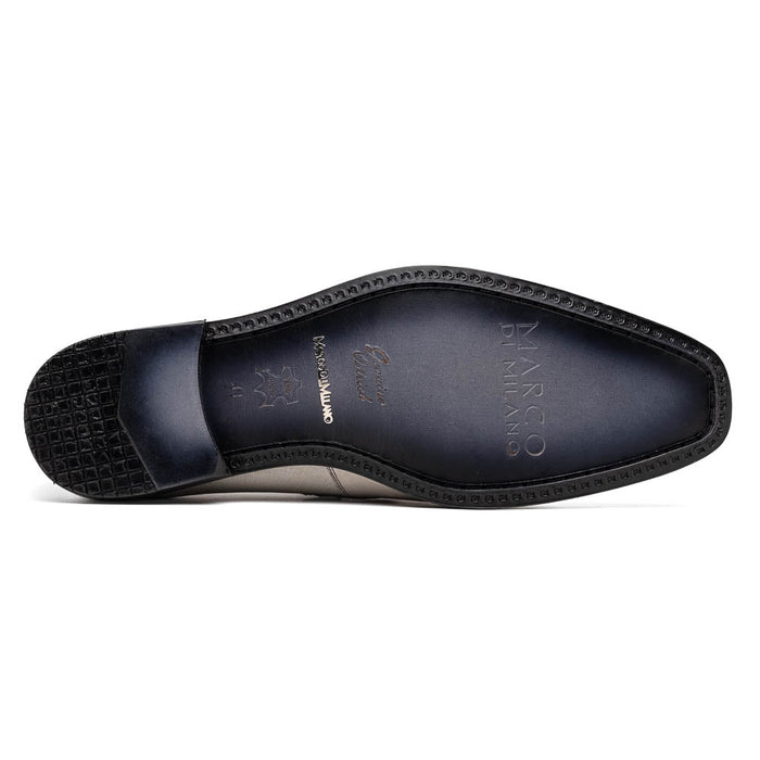 Marco_Di_Milano Fangio Gray Leather Loafers