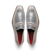 Marco Di Milano Fangio Gray Ostrich Penny Loafer 4 FANGIO_OSTRICH LEG_GRAY_9  - from alligatorwarehouse.com